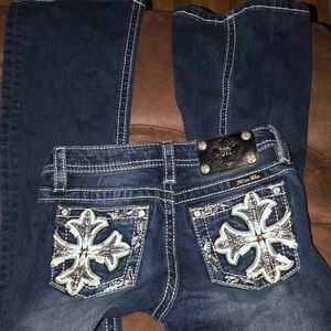 Girls Miss Me Bootcut Jeans, size 12